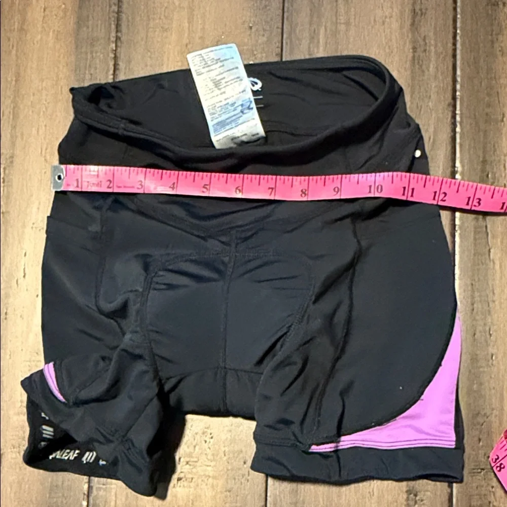BALEAF Black Women's Bike Shorts with Purple-Pink Side Panels - Picture 11 of 11